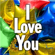 I Love You Mylar balloon from Ingallina's Gifts